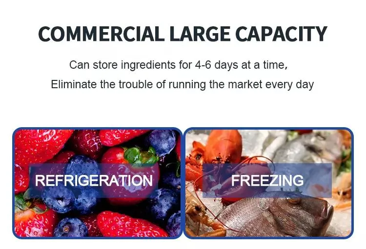 Fruits and Vegetables Display Refrigerator Commercial Fridge as Supermarket Refrigeration Equipment