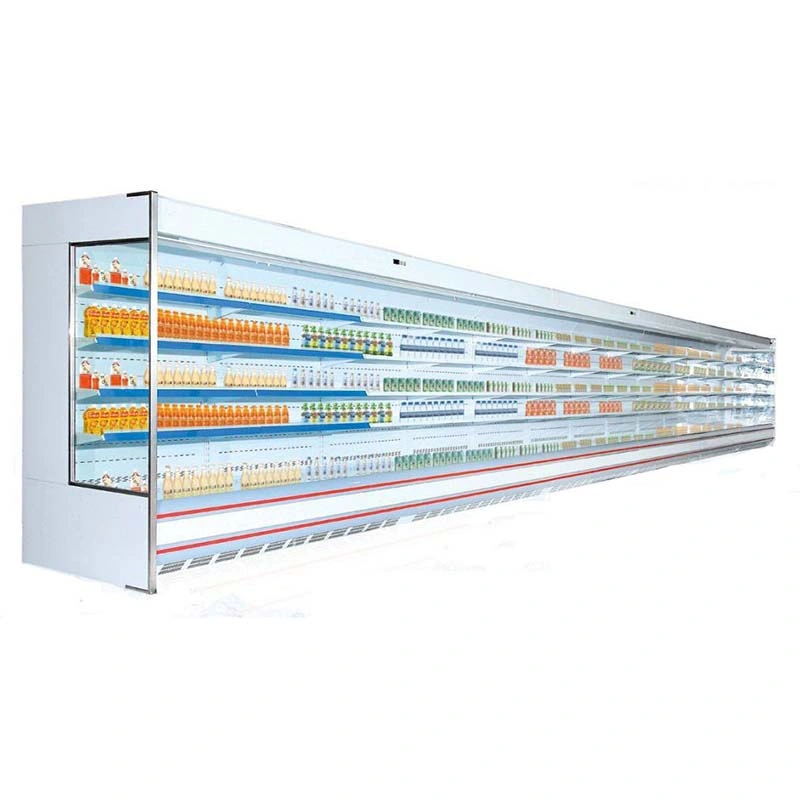 Open Chiller Supermarket Showcase Multidesk Display Desk Open High Quality Refrigeration Equipment