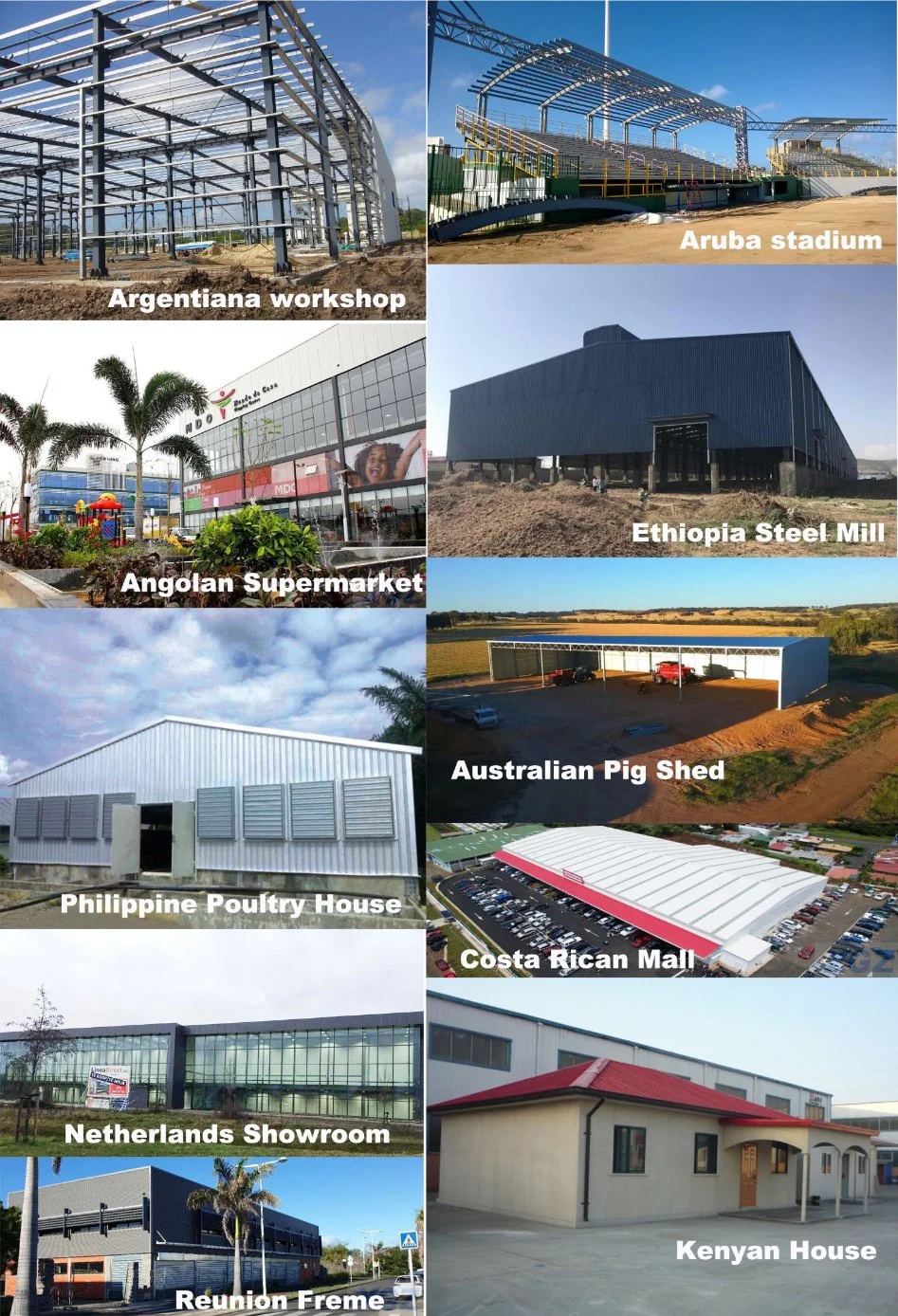 Professional design prefabricated building steel structure workshop industrial hangar